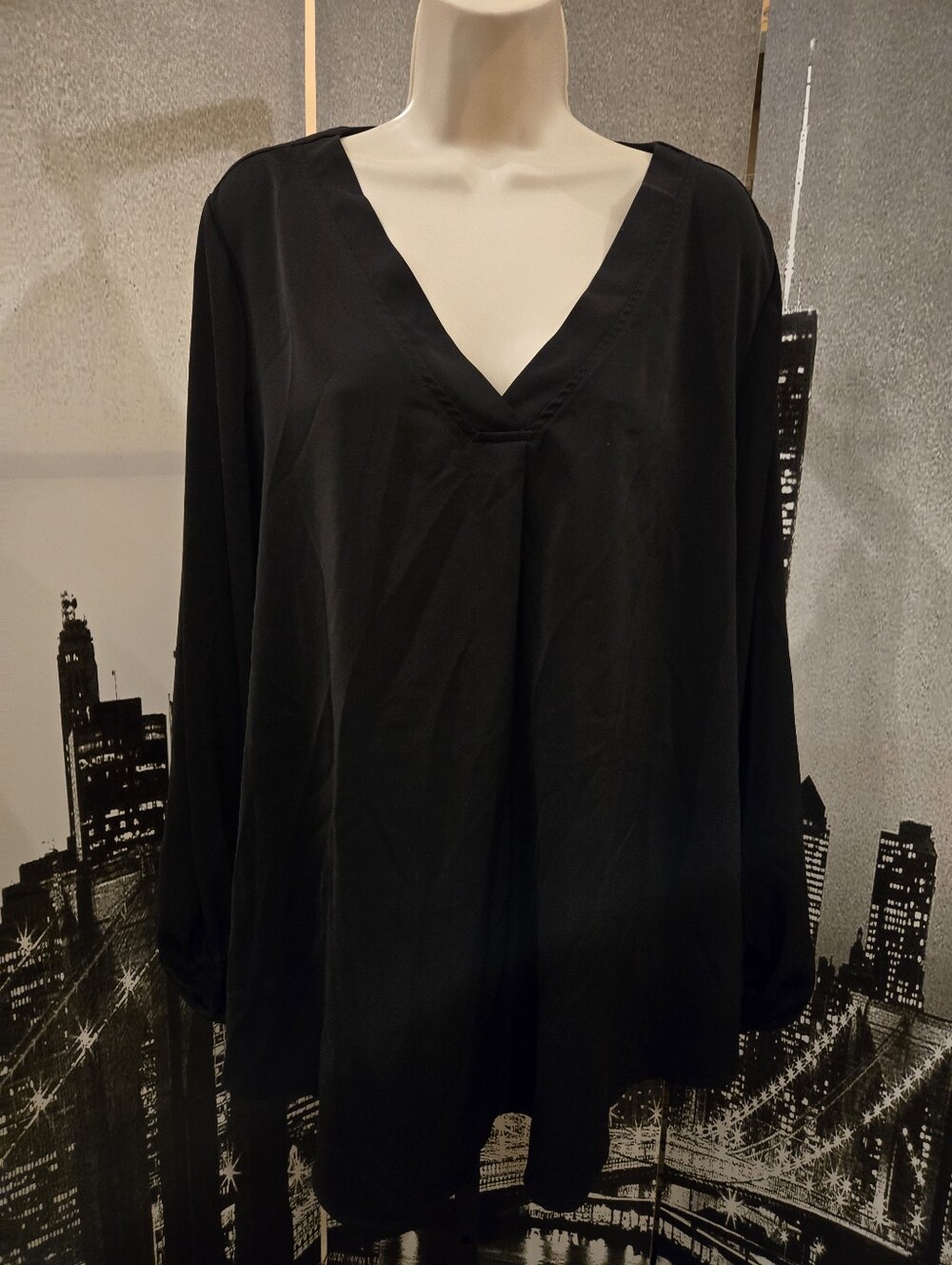 Buenos Ninos Black Size XXL Long Sleeve Blouse